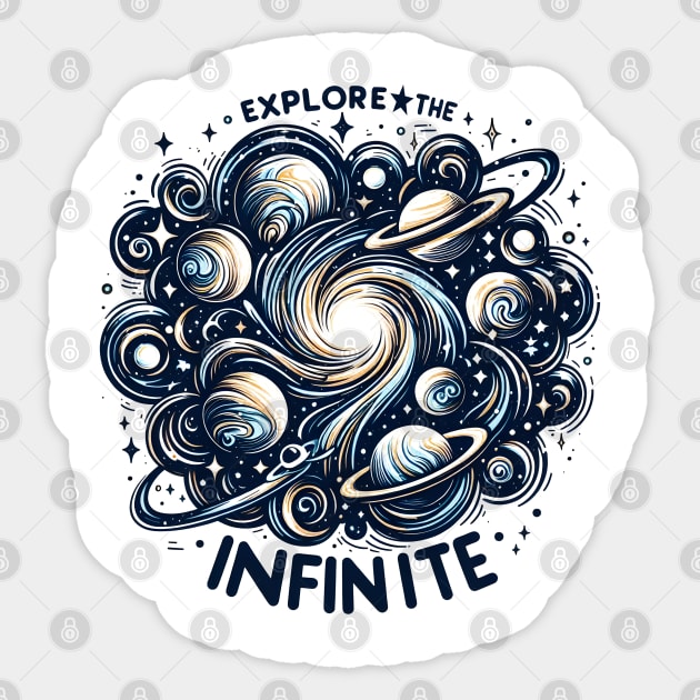 Galactic Odyssey Sticker by MakerMind8.2